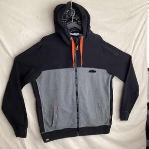 KTM power wear premium zip up hoodie sweatshirt